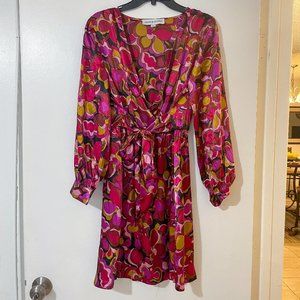 Emma & Michelle Retro Printed Wrap Dress